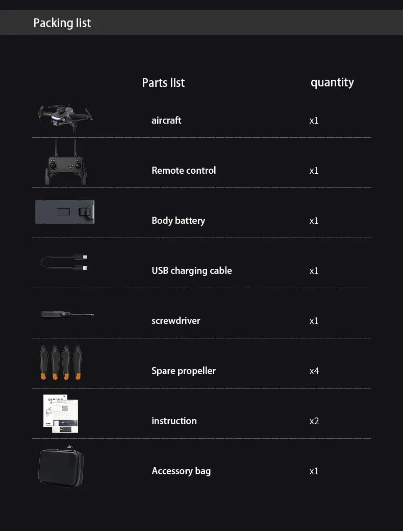 Drone com Três Câmeras 8K Ampla Angular