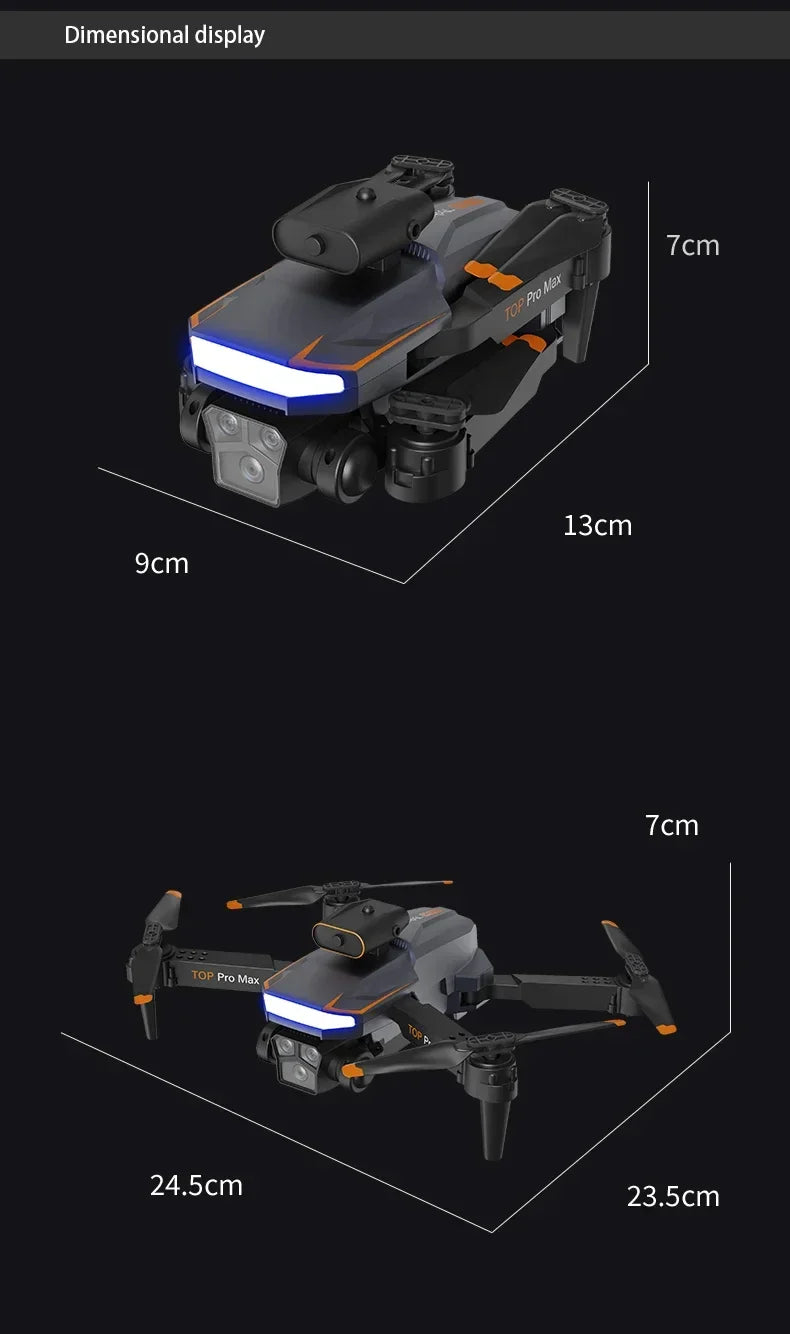 Drone com Três Câmeras 8K Ampla Angular