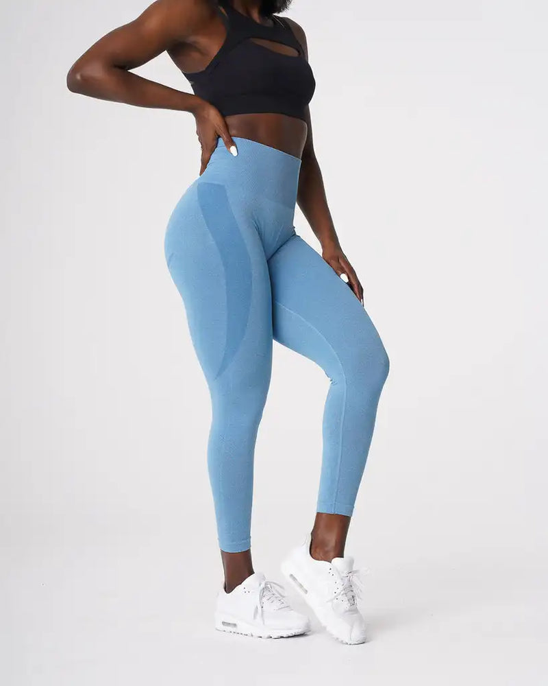 Leggings sem Costura em Spandex com Textura Espacia