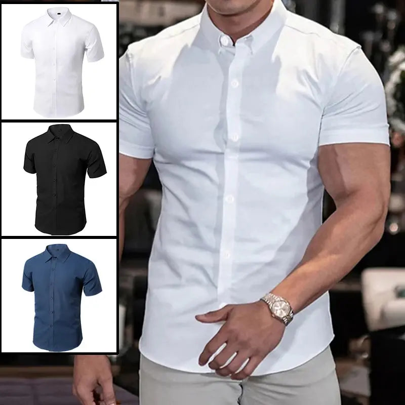 Camisa Masculina Antirrugas