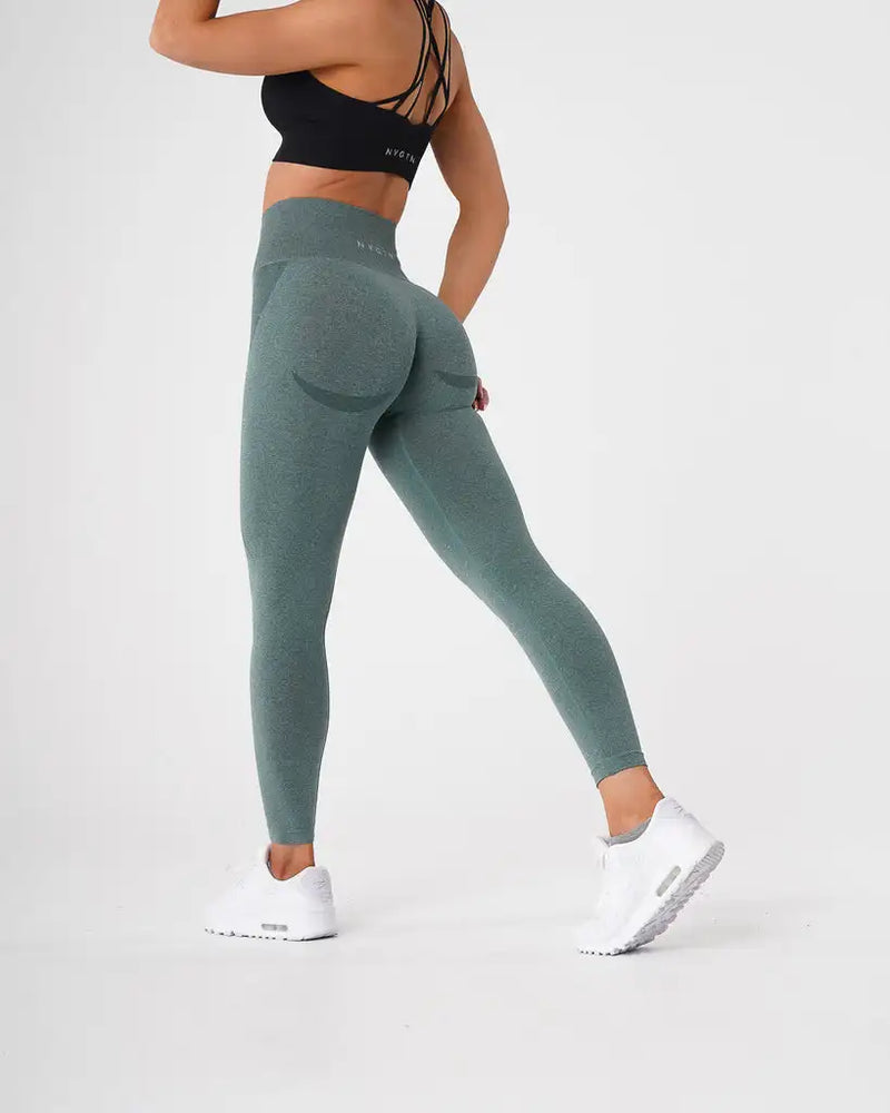 Leggings sem Costura em Spandex com Textura Espacia