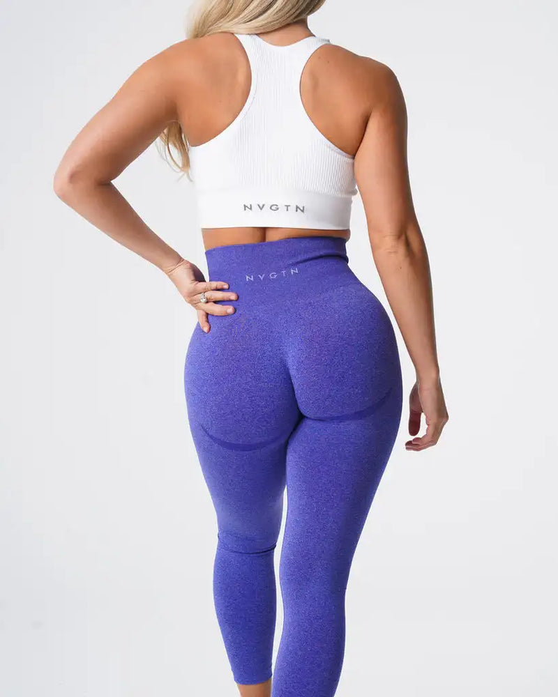 Leggings sem Costura em Spandex com Textura Espacia