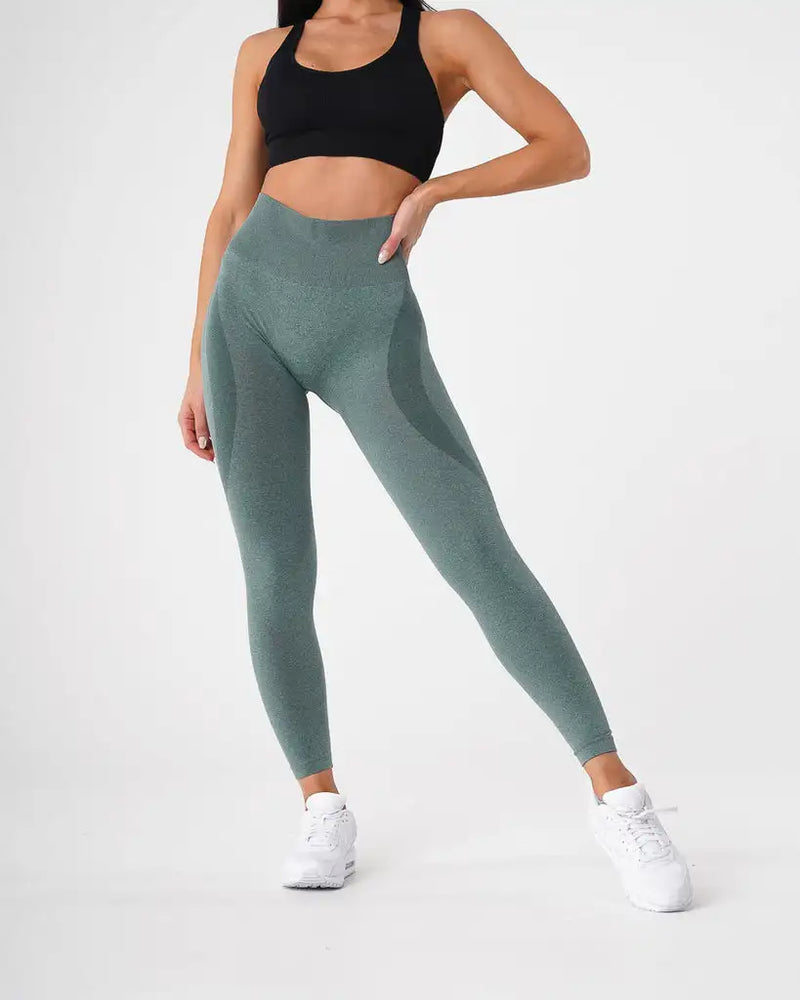 Leggings sem Costura em Spandex com Textura Espacia